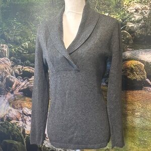 Charcoal Cowl Neck Women's Sweater